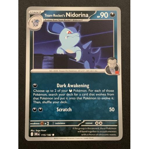 Team Rocket's Nidorina 115/182 - Common