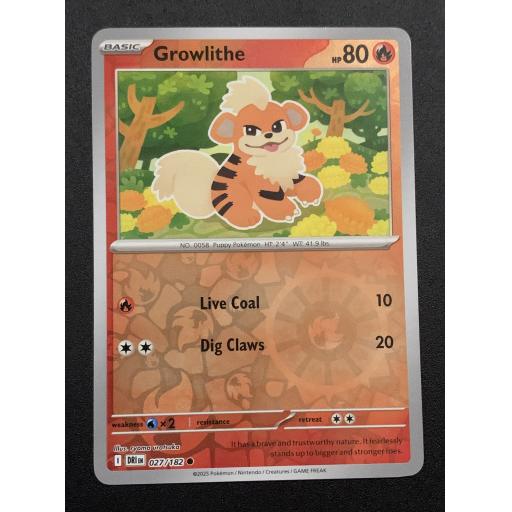 Growlithe 027/182 - Reverse Holo Common