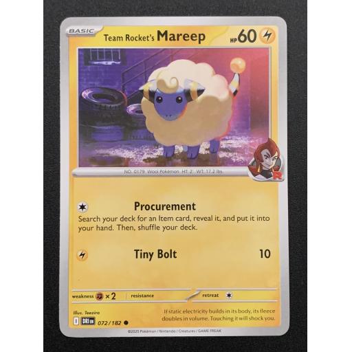 Team Rocket's Mareep 072/182 - Common