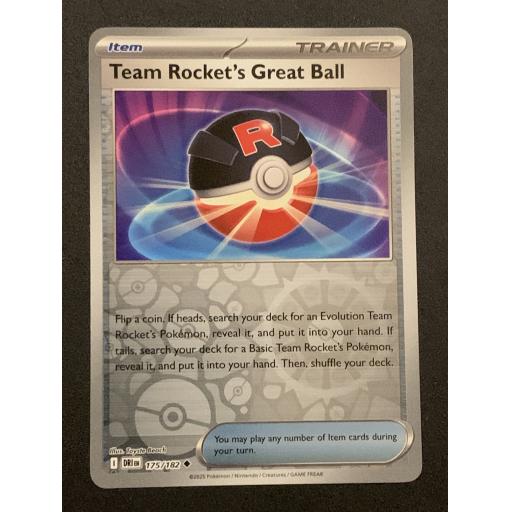 Team Rocket's Great Ball 175/182 - Reverse Holo Uncommon
