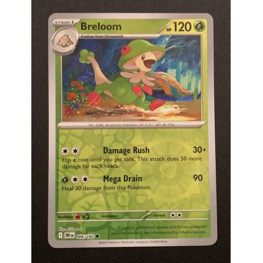Breloom 006/182 - Reverse Holo Common