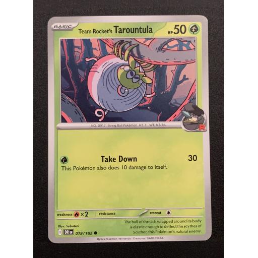 Team Rocket's Tarountula 019/182 - Common