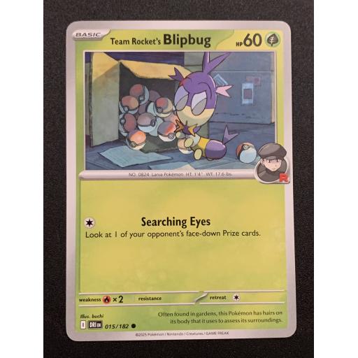 Team Rocket's Blipbug 015/182 - Common