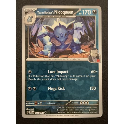 Team Rocket's Nidoqueen 116/182 - Reverse Holo Uncommon