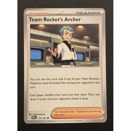 Team Rocket's Archer 170/182 - Uncommon