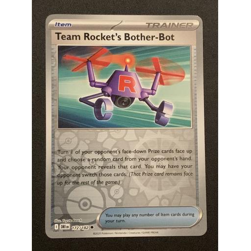 Team Rocket's Bother-Bot 172/182 - Reverse Holo Uncommon