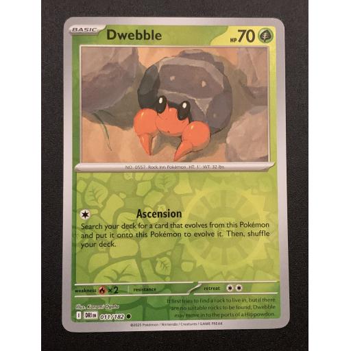 Dwebble 011/182 - Reverse Holo Common