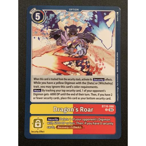 Dragon's Roar - BT18-098 C